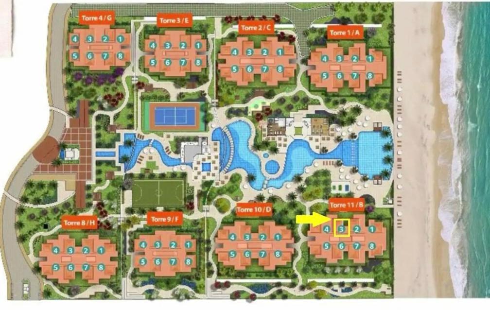 Cumbuco Wai Wai Apartamento Com Vista Para O Mar Экстерьер фото